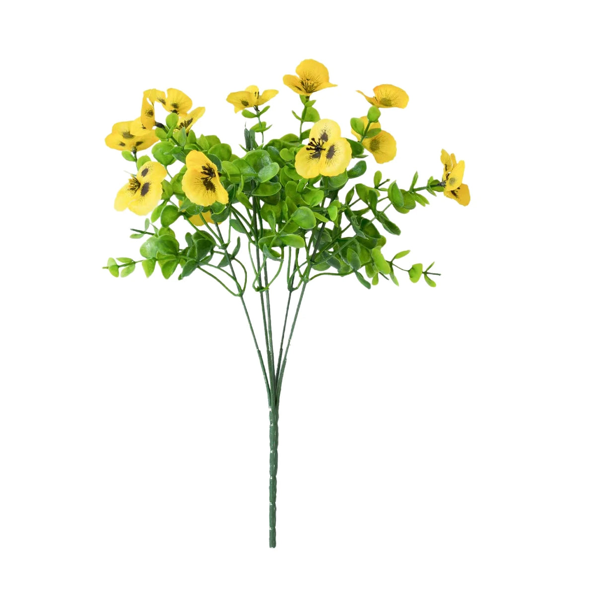 Artificial Silk Pansy Plants Outdoor Yard Event Party Holiday Wedding Bridal Bouquets Home Room Dining Table Vase DIY Decoration