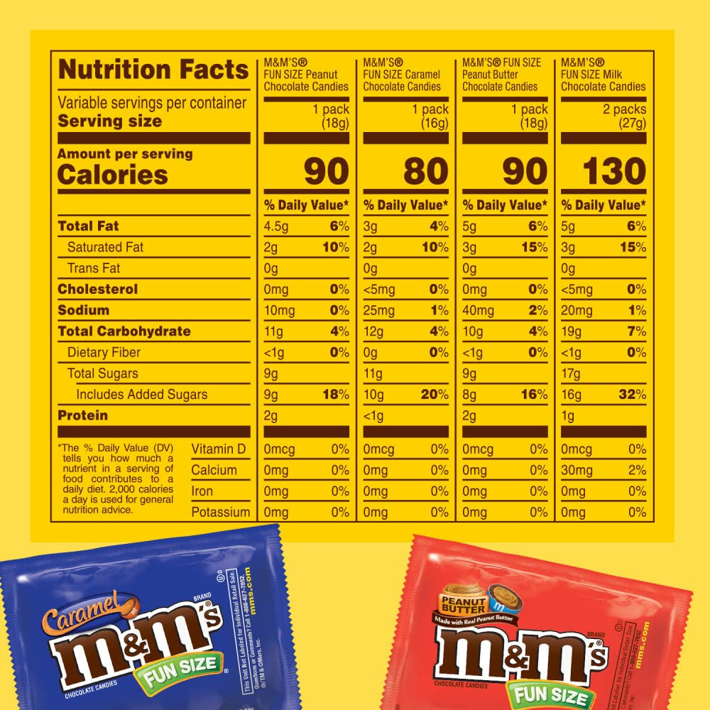 Fun Size Milk Chocolate, Peanut, Peanut Butter & Caramel Candy Variety Pack, 30.35 Oz/55 Ct Bulk Candy Bag