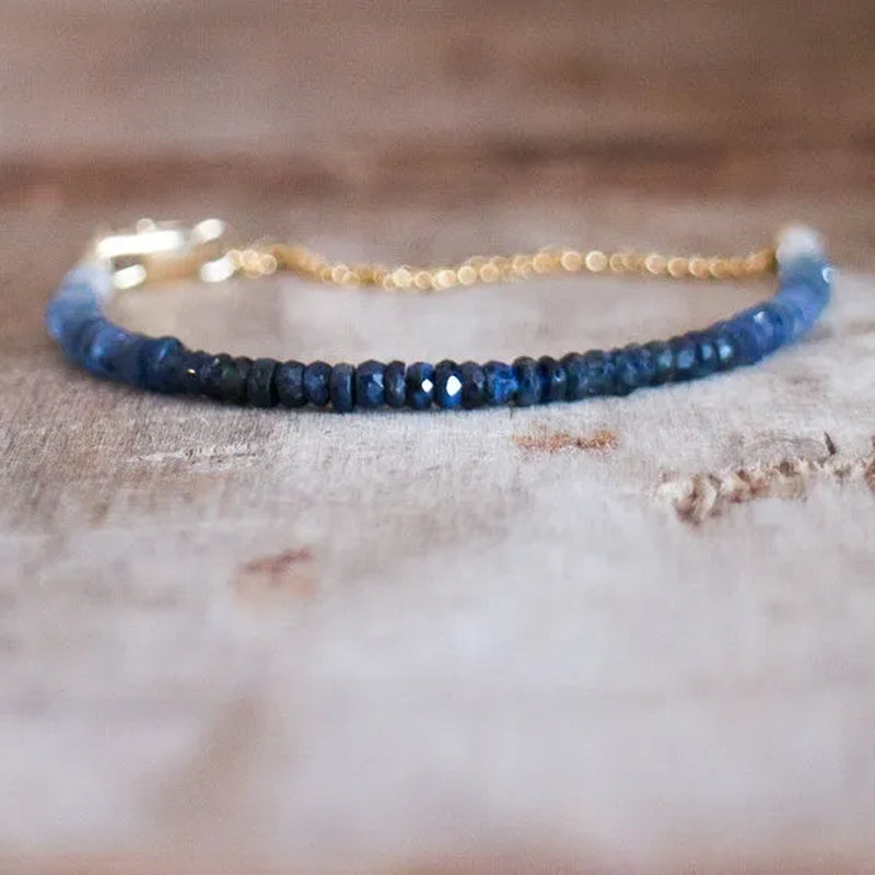 Sapphire Bracelet in Silver Or Gold Genuine Sapphire Jewellery