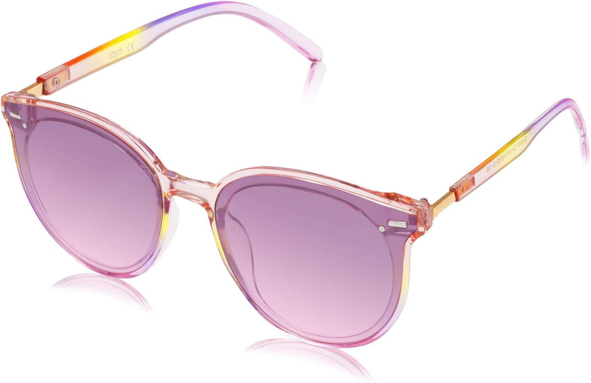 Sunglasses Womens Trendy 2024 Classic Round Retro Vintage Shades Large Frame Sunnies SJ2067