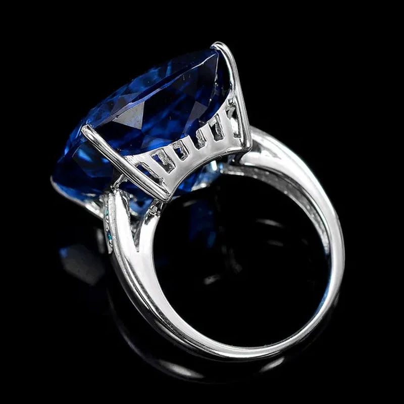 New CT Blue Sapphire Wedding Rings Size5-10