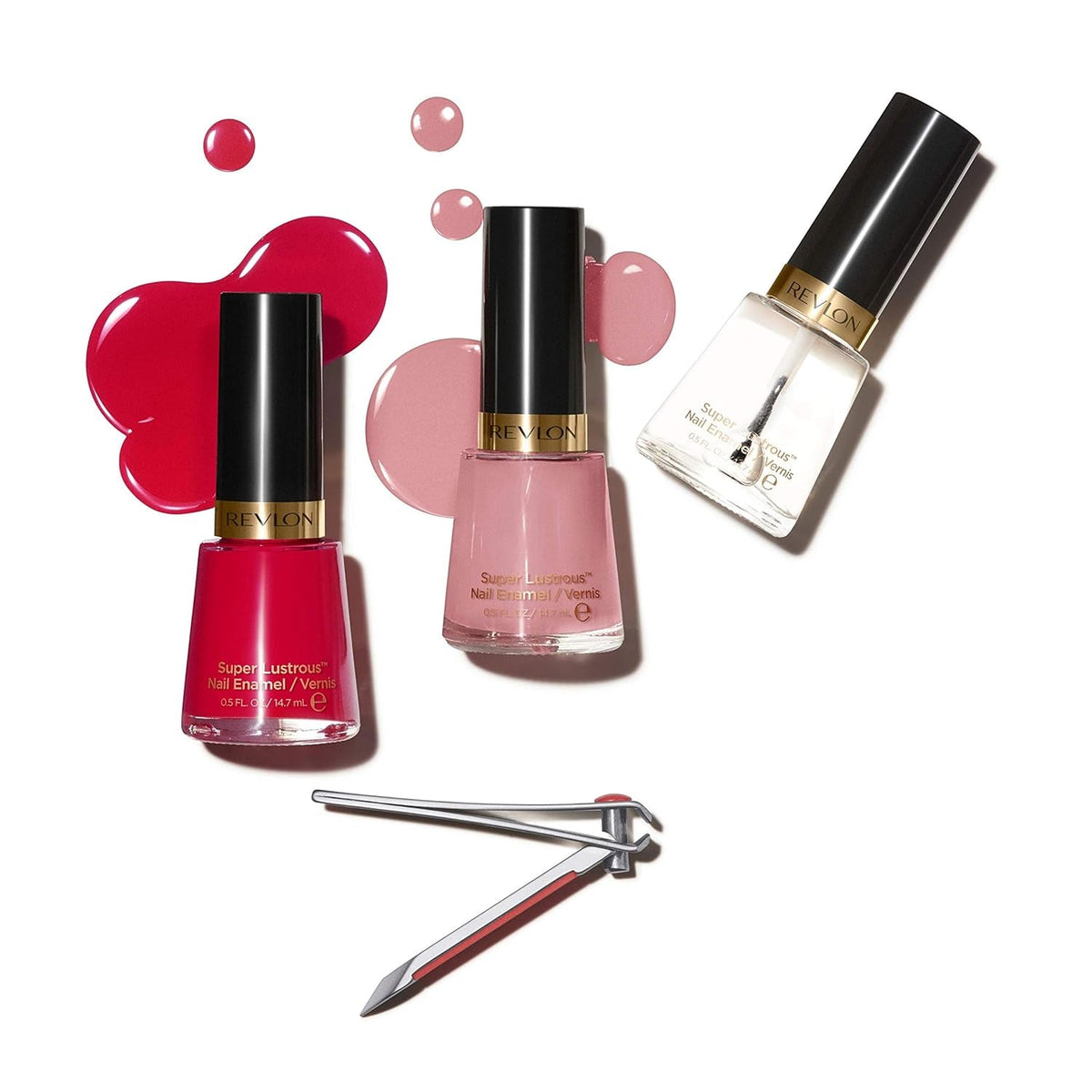 Nail Enamel, Chip Resistant Nail Polish, Glossy Shine Finish, in Pink, 141 Angelic, 0.5 Oz