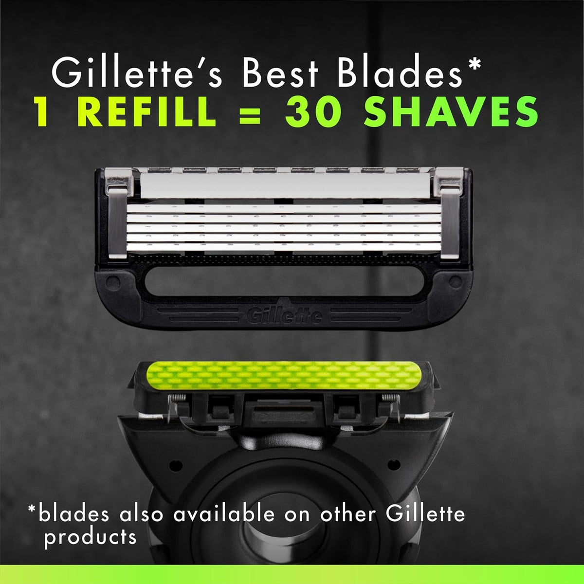 labs with Exfoliating Bar by Razor for Men - 1 Handle, 4 Razor Blade Refills, Holiday Gifts for Men, Includes Premium Magnetic Stand
