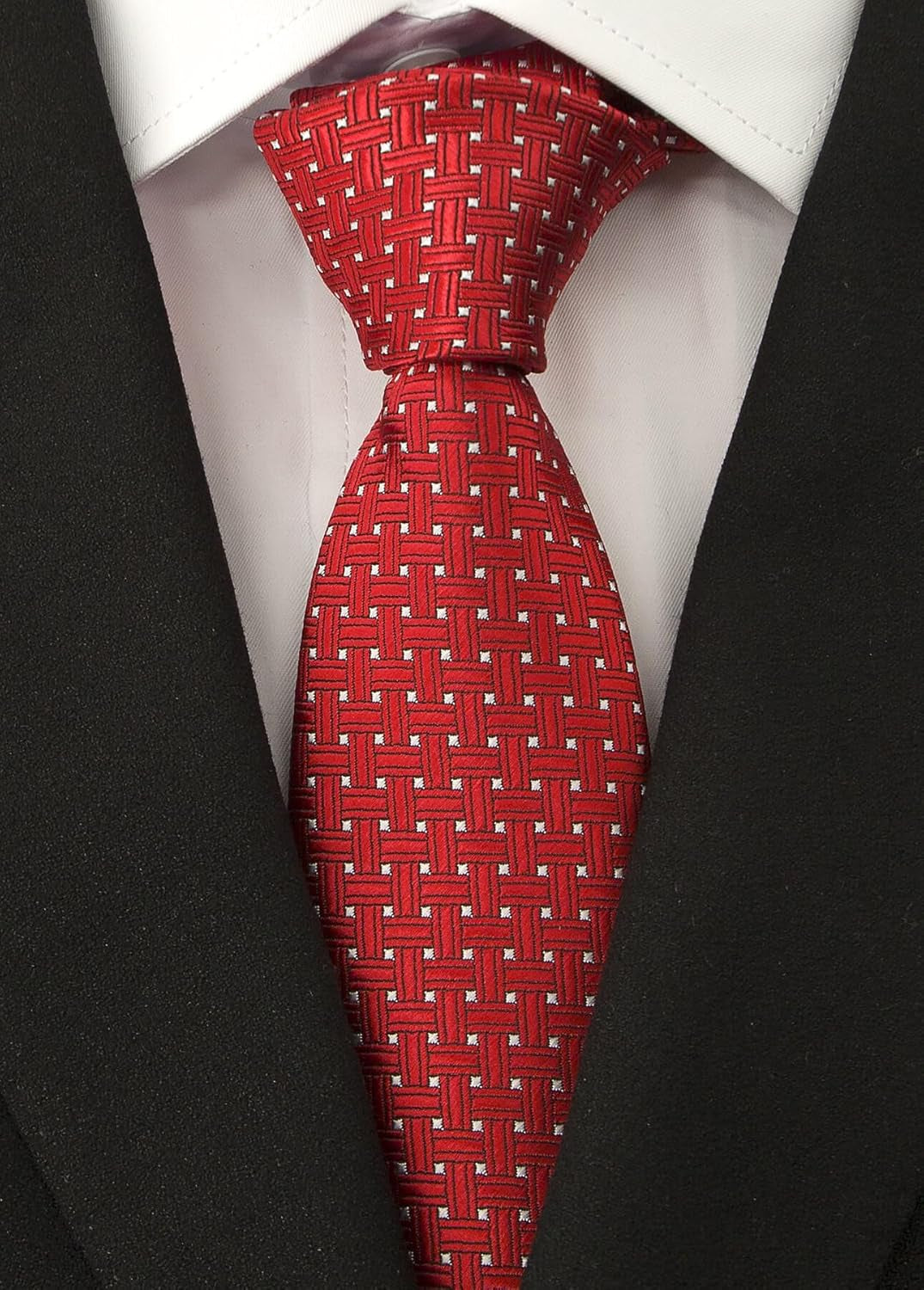 Men'S Necktie Classic Silk Tie Woven Jacquard Neck Ties