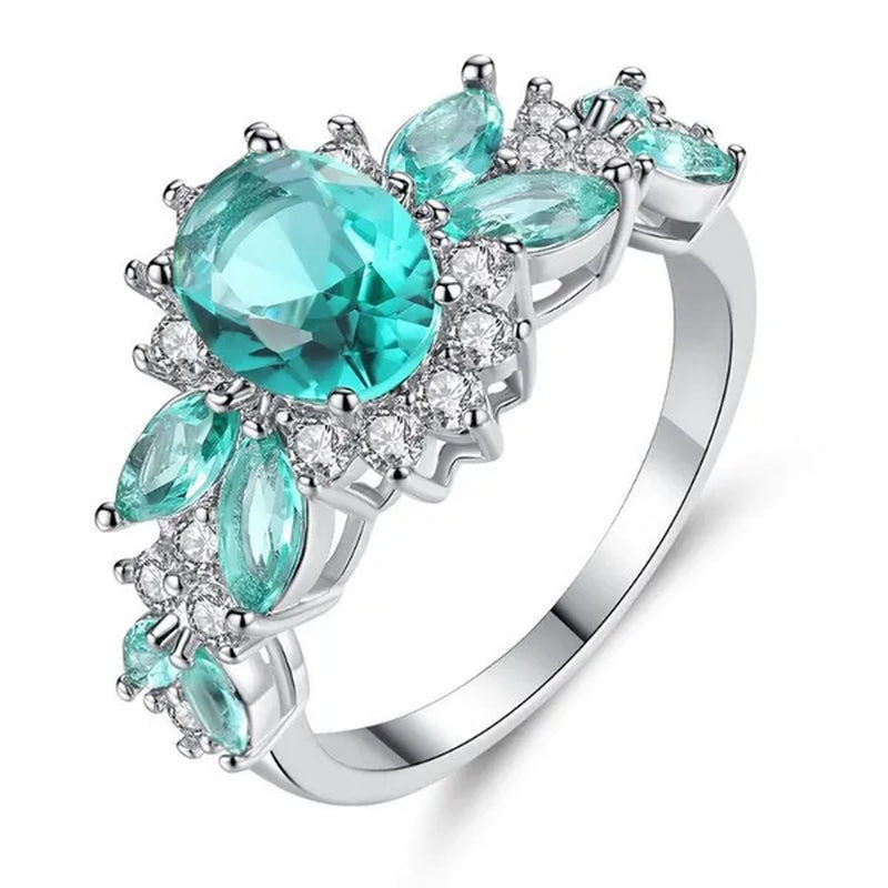 Colored Diamond Wedding Ring Diamond Engagement Ring Commitment Ring Cubic Zirconia Ring Jewelry Wedding Ring Anniversary Gift Wedding Ring Women's Ring