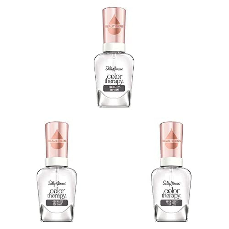 Color Therapy™ Beautifiers High Gloss Top Coat, Glossy, 35 Fl Ounce, Top Coat Nail Polish, Top Coat for Nails, Nail Strengthener, Nail Strengthening Polish, Argan Oil