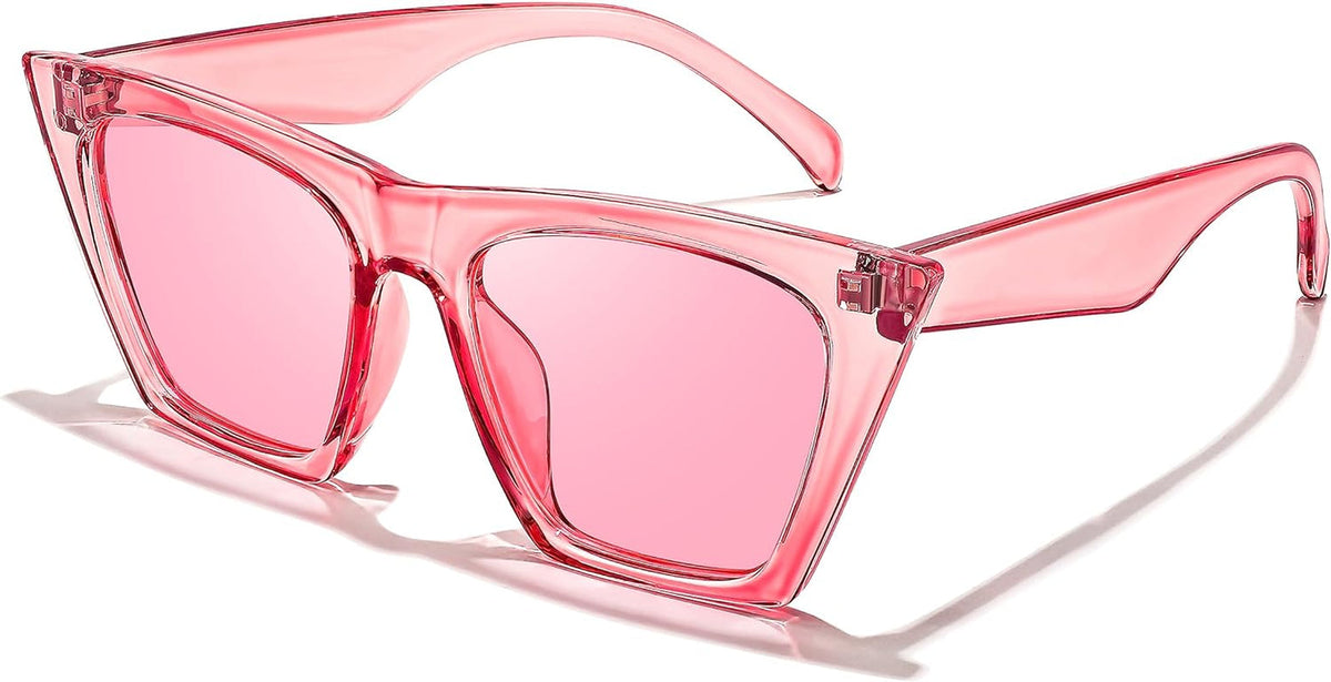 Vintage Square Cat Eye Sunglasses Women Trendy Cateye Sunglasses B2473