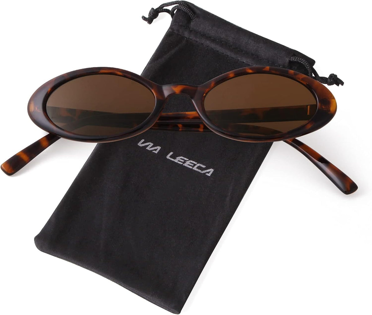 Trendy Oval Sunglasses Women 90’S Vintage Sun Glasses Fashion Tinted Glasses UV400 Protection