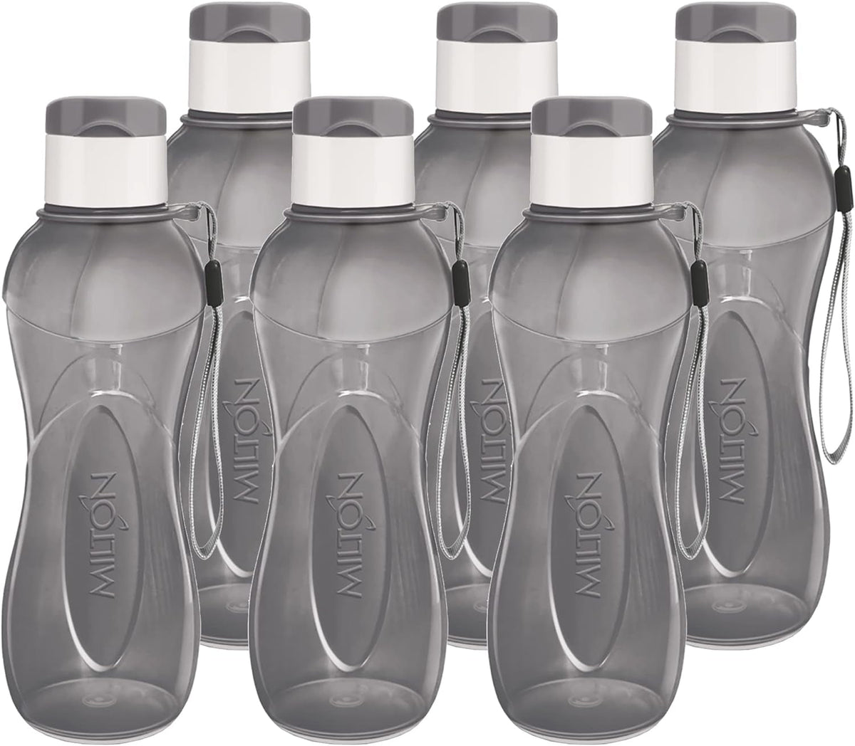 Water Bottle Kids Reusable Leakproof 12 Oz Plastic Wide Mouth Large Big Drink Bottle BPA & Leak Free with Handle Strap Carrier for Cycling Camping Hiking Gym Yoga