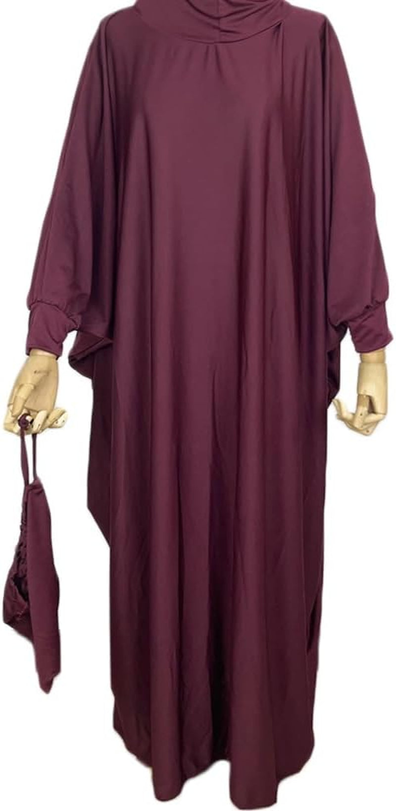 Women'S Muslim Dress One Piece Prayer with Hijab Full Length Dress Abaya Dubai Islam Robe Turkey Caftan