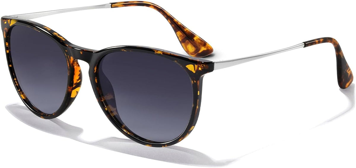 Polarized Sunglasses for Women Men - Trendy 2024 Vintage Classic Retro Round Mirrored Lens Designer Style