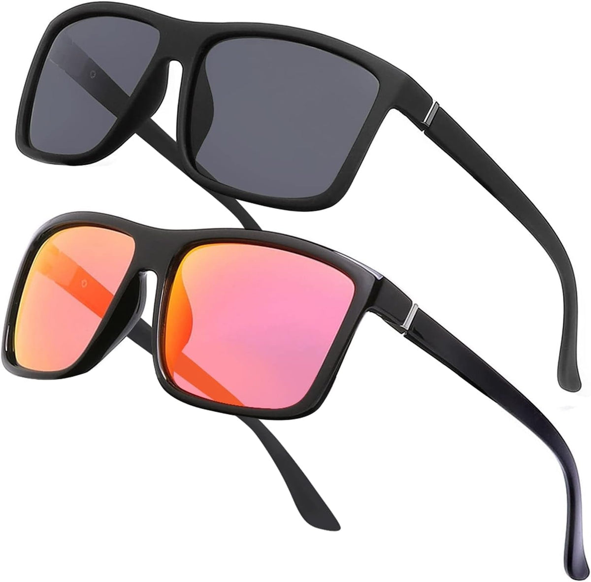 Men's Sports Polarized Sunglasses Square Frame Glasses NP1007