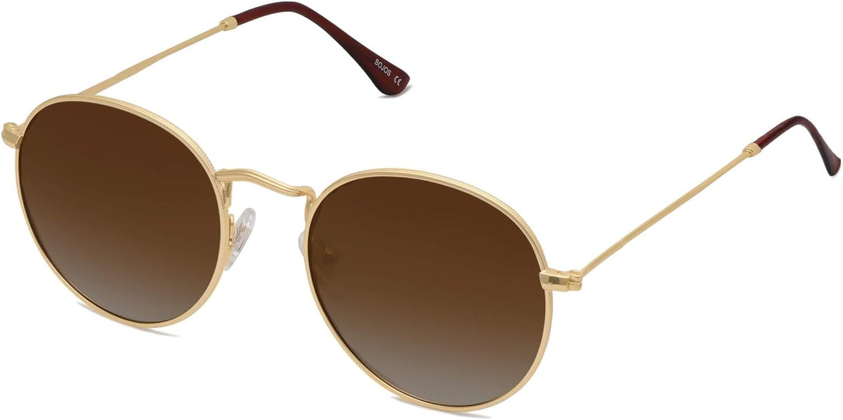 Small Round Polarized Sunglasses for Women Men Classic Vintage Retro Shades UV400