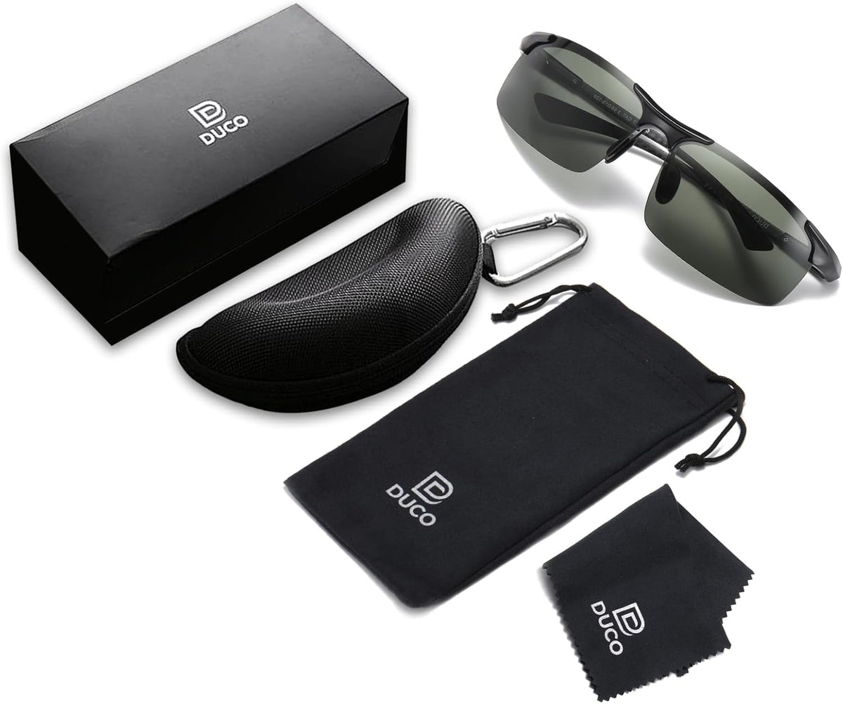 Men'S Sports Polarized Driving Carbon Fiber Sunglasses for Men UV400 Protection DC8277