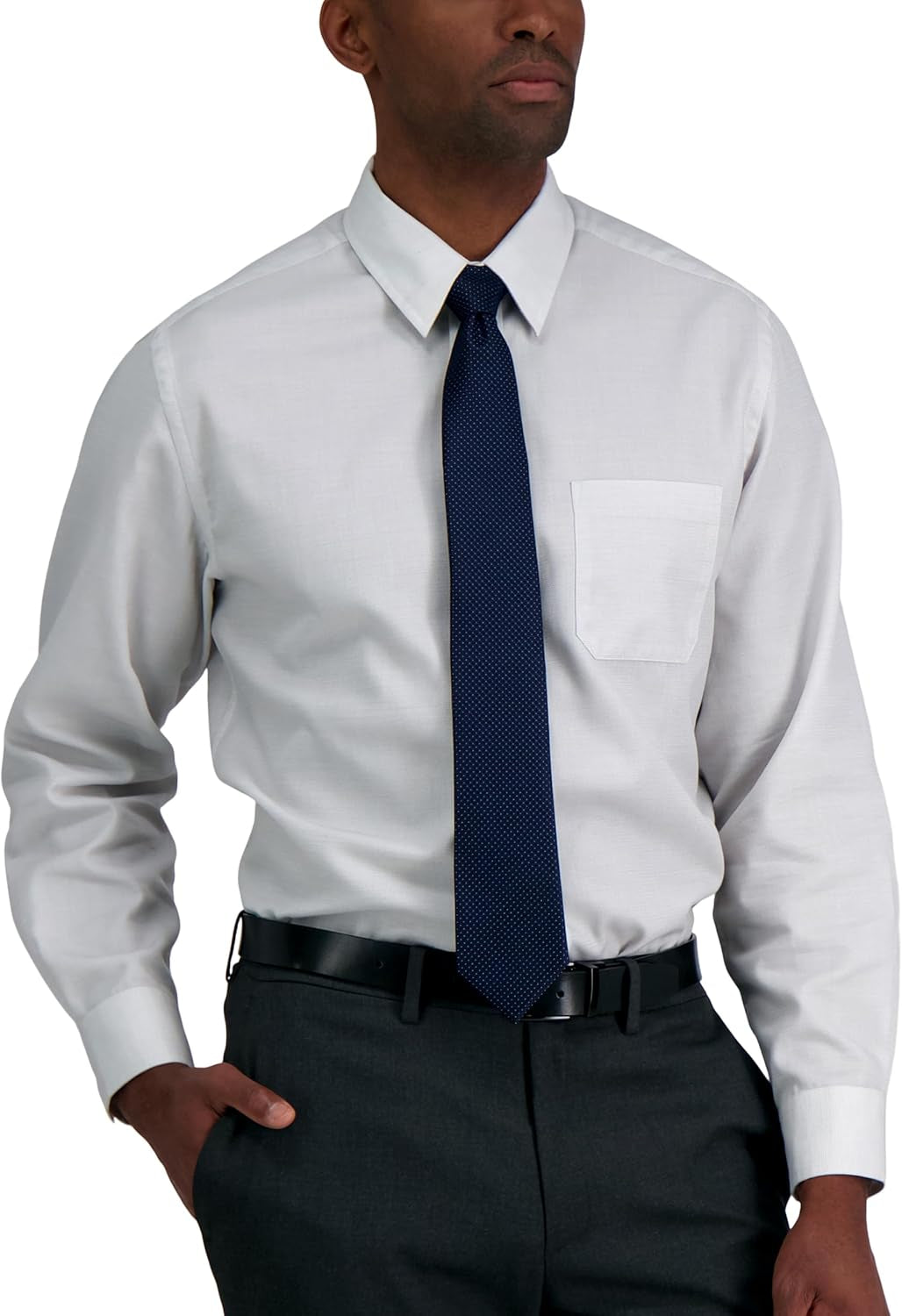 Men'S Classic Navy Blue Solid and Pattern Ties (Standard and Extra Long Sizes)