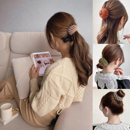 7PCS Women'S Hair Accessories, Bird Nest Magic Hair Clip with Hair Bun Clips
