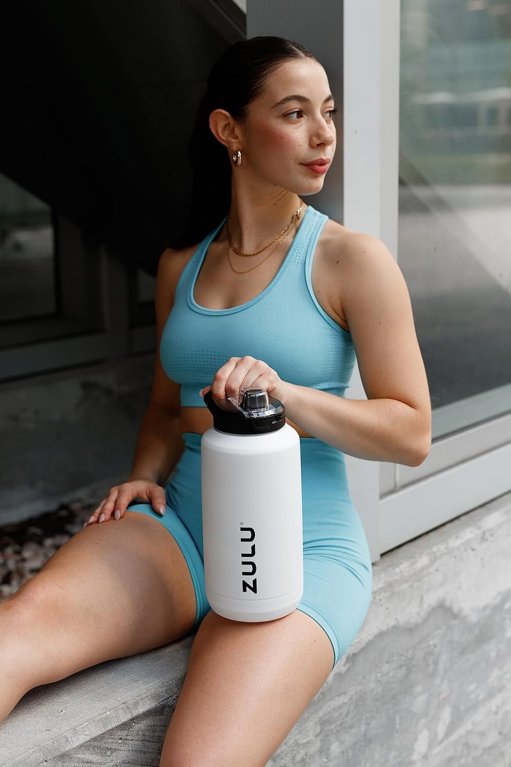 Goals Vacuum Insulated Large Capacity Stainless Steel Water Bottle | Reusable Jug Thermoses with Carry Handle | Leak-Proof Lid | Perfect for Travel, Workout, Gym, Hiking, Camping | 64Oz, 101Oz