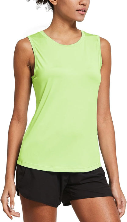 Workout Tank Tops for Women Sleeveless Running Loose Fit Yoga Tops Active Shirts Pickleball Sports Gym Exercise