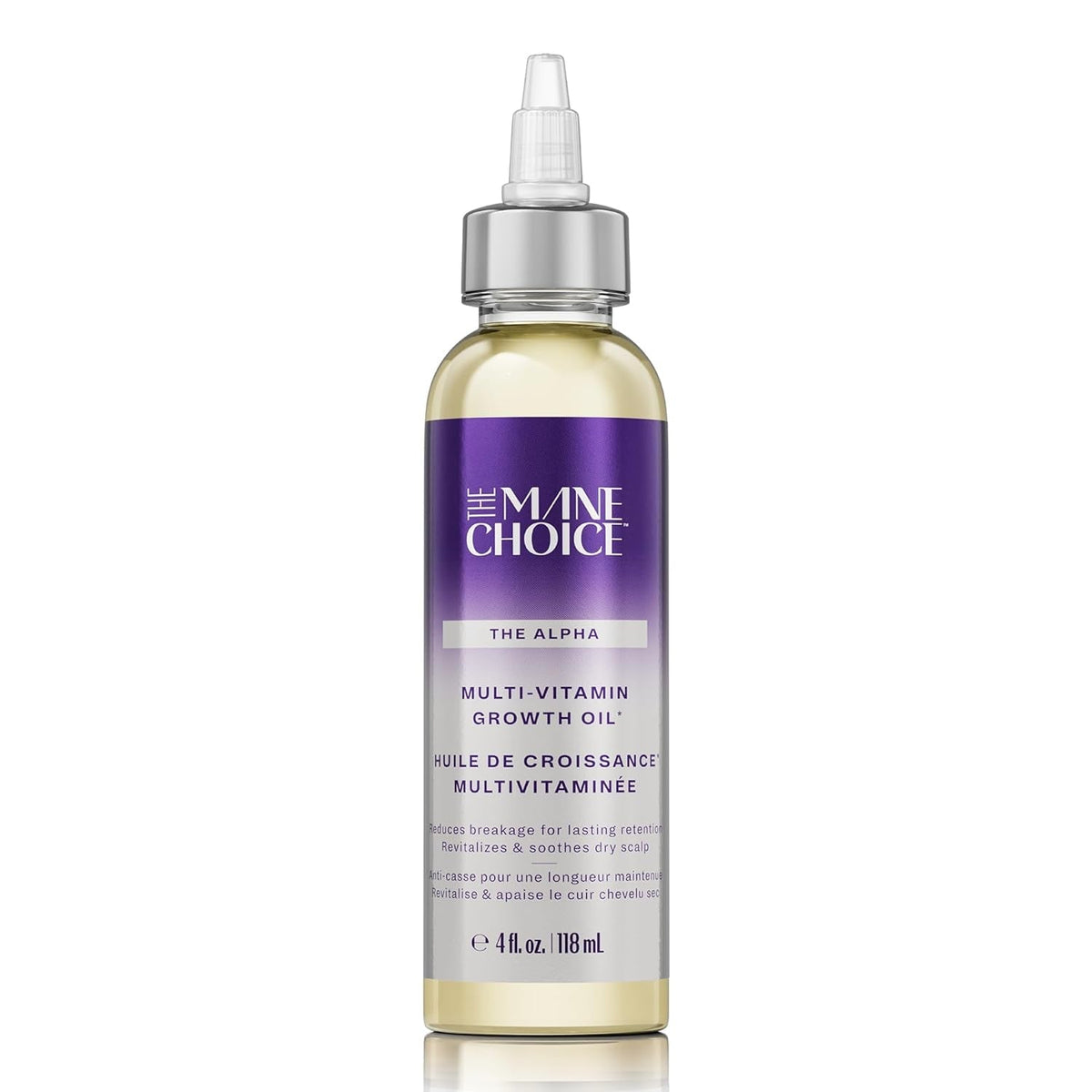 Alpha Multi-Vitamin Scalp Hair Growth Oil, 4 Fl Oz, 1 Pack, Nourishing Scalp Oil with Biotin, Vitamin C, Rosemary, Rice Extract, Jojoba, Tea Tree & Castor Oil, Lightweight & Non-Greasy