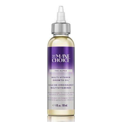 Alpha Multi-Vitamin Scalp Hair Growth Oil, 4 Fl Oz, 1 Pack, Nourishing Scalp Oil with Biotin, Vitamin C, Rosemary, Rice Extract, Jojoba, Tea Tree & Castor Oil, Lightweight & Non-Greasy