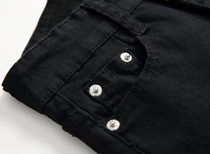 Boy'S Skinny Fit Ripped Destroyed Distressed Stretch Slim Jeans Pants