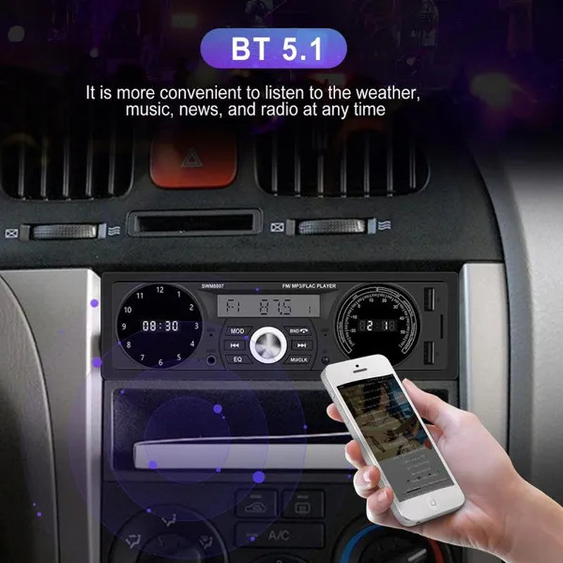 1DIN In-Dash Carradios Stereo Remote Control Digital Bluetooth Audio Music Stereo 12V Car Radio MP3 Player