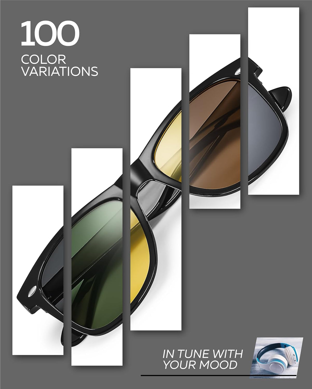 Polarized Sunglasses for Men and Women - UV Protection Classic Sun Glasses