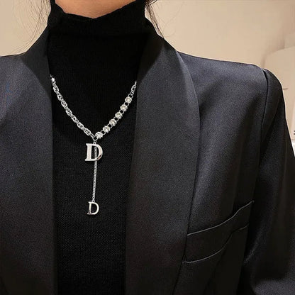 Fashion Luxury Jewelry Micro-inlaid Zircon Exquisite Necklace Bracelet Temperament Feminine Jewelry Accessories