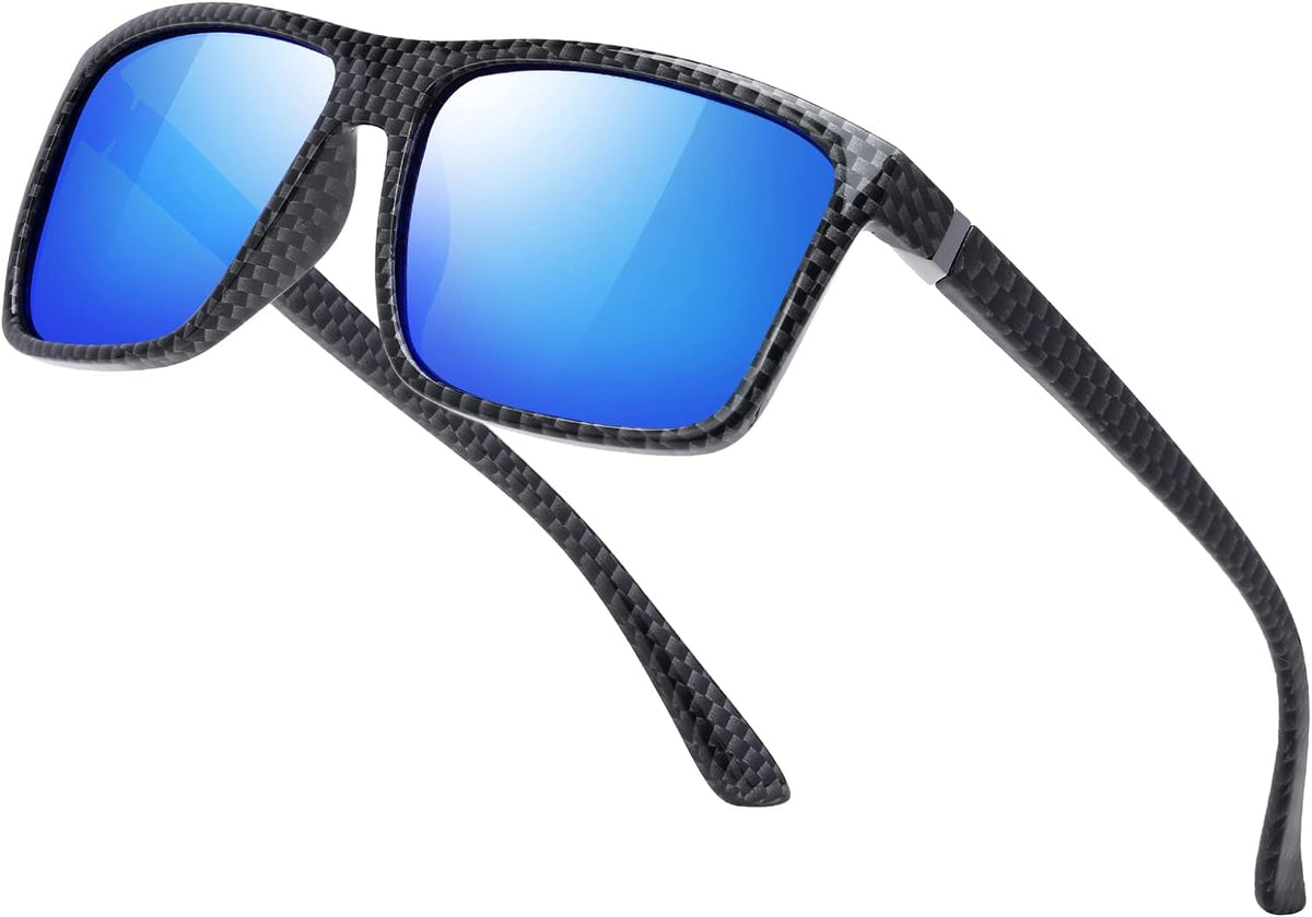 Sunglasses Men Polarized Sunglasses for Mens and Womens,Black Retro Sun Glasses Driving Fishing UV400 Protection