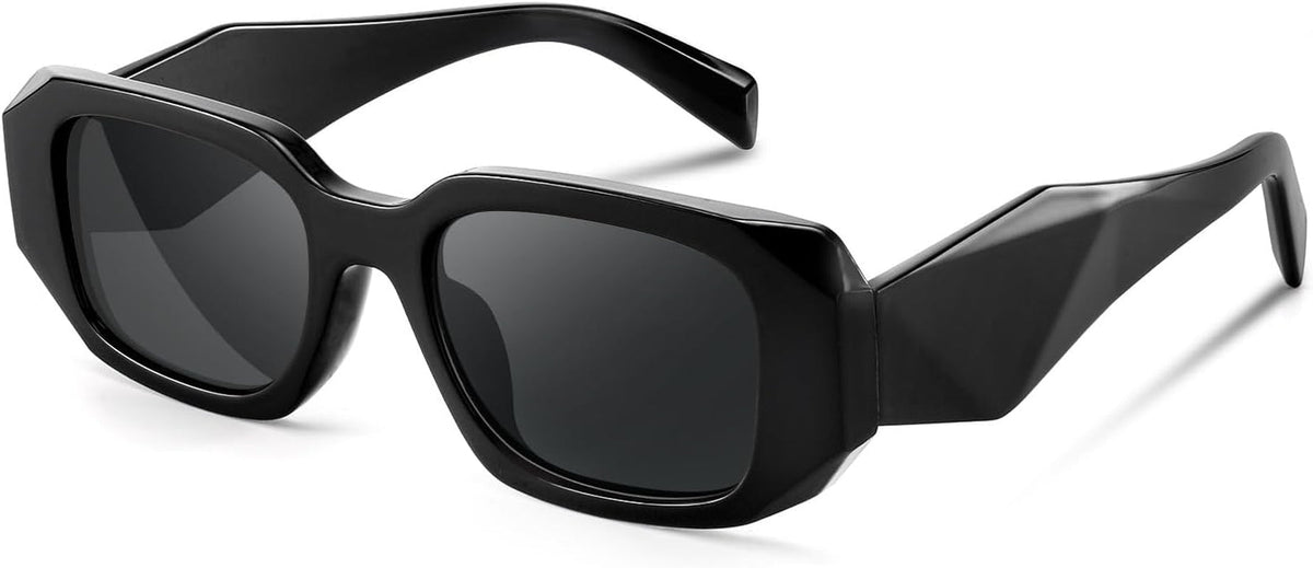 Trendy Rectangle Sunglasses for Women Men,Y2K Vintage Retro 90s Aesthetic Cool Driving Sunglasses