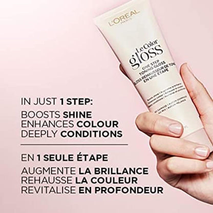 Le Color Gloss One Step In-Shower Toning Hair Gloss, Neutralizes Brass, Conditions & Boosts Shine, Silver, 4 Ounce