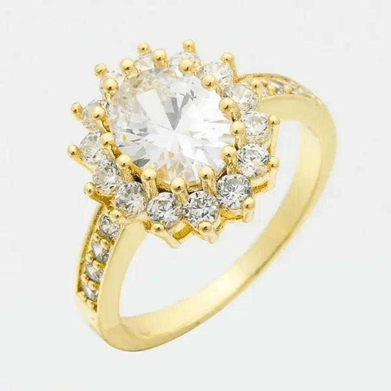 Natural 3.26CT White/Emerald/Ruby/Alexandrite/Sapphire Diamond 14K Yellow Gold Wedding Ring Size 6-11