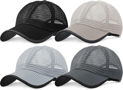 Summer Mesh Baseball Cap for Men Adjustable Breathable Caps Women Men'S Hat Quick Dry Hats Casual Trucker Hat