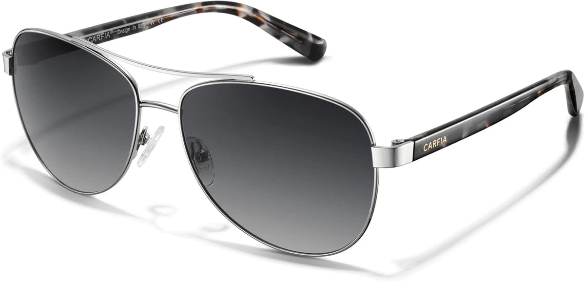 Polarized Sunglasses for Women UV Protection Acetate Arms Metal Frame Woman'S Shades CA3216