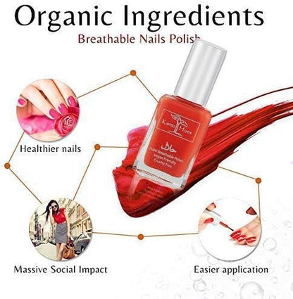 Beautiful Halal Nail Polish Set- Non-Toxic Nail Art, Vegan and Cruelty-Free Nail Paint