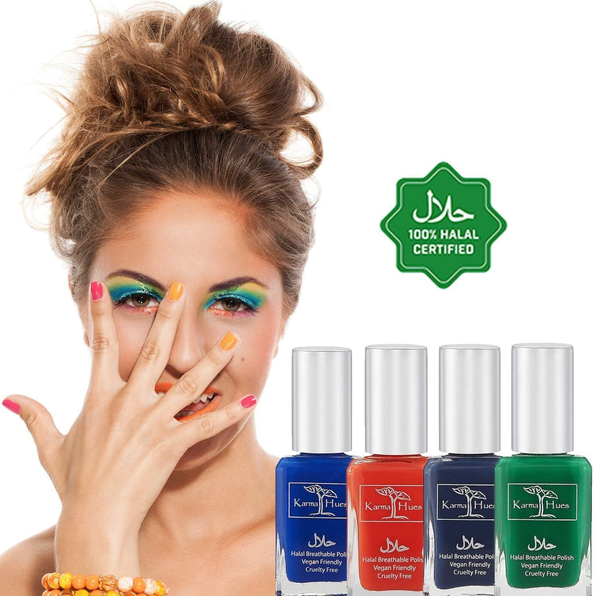 Beautiful Halal Nail Polish Set- Non-Toxic Nail Art, Vegan and Cruelty-Free Nail Paint