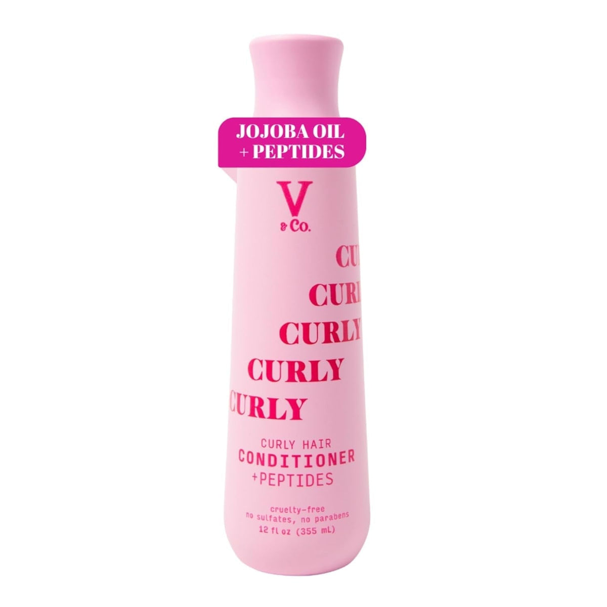 . Beauty Curly Hair Conditioner with Peptide Technology, 12 Oz, Sulfate Free Conditioner for Naturally Curly Hair, Gentle, Color Safe Conditioner