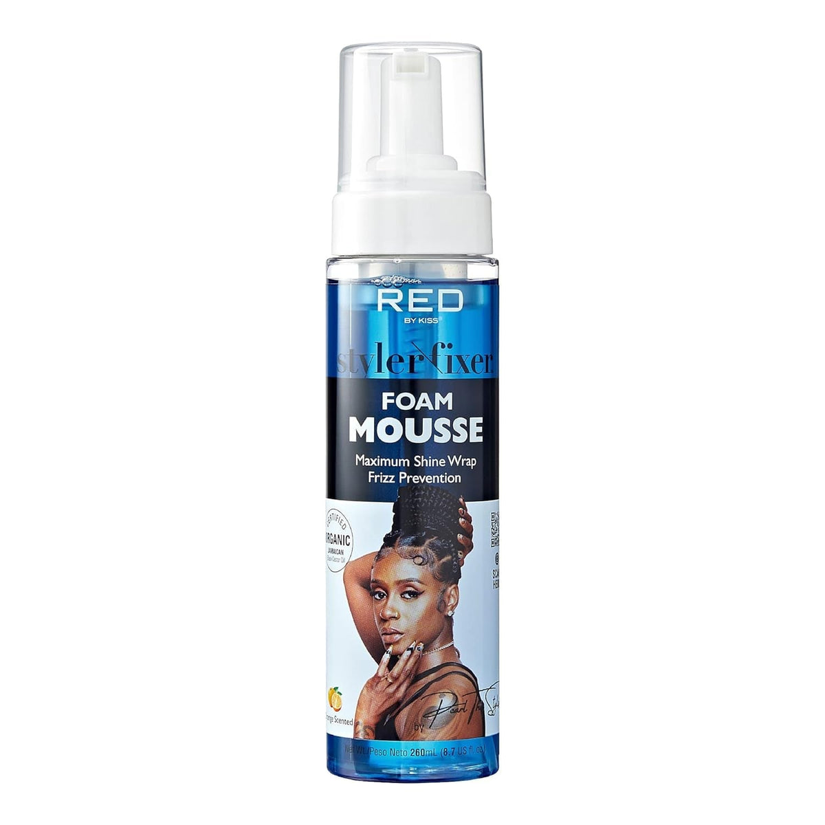 Foaming Mousse, Maximum Shine Wrap Mousse, Reduce & Prevent Frizz, Define Curls, Hold Styles, Nourishes Dry and Crips Hair, Enriched with Organic Jamaican Black Castor Oil