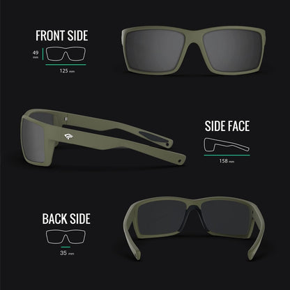 Sports Polarized Sunglasses for Men Women Flexible Frame Cycling Running Driving Fishing Mountaineering TR24