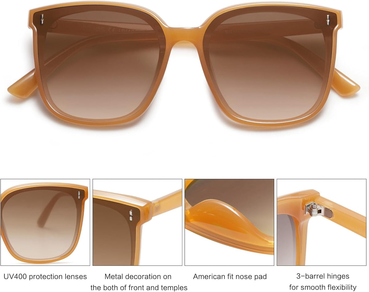 Trendy Oversized Sunglasses for Women and Men