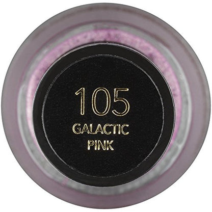 Nail Enamel, Chip Resistant Nail Polish, Glossy Shine Finish, in Pink, 105 Galactic Pink, 0.5 Oz