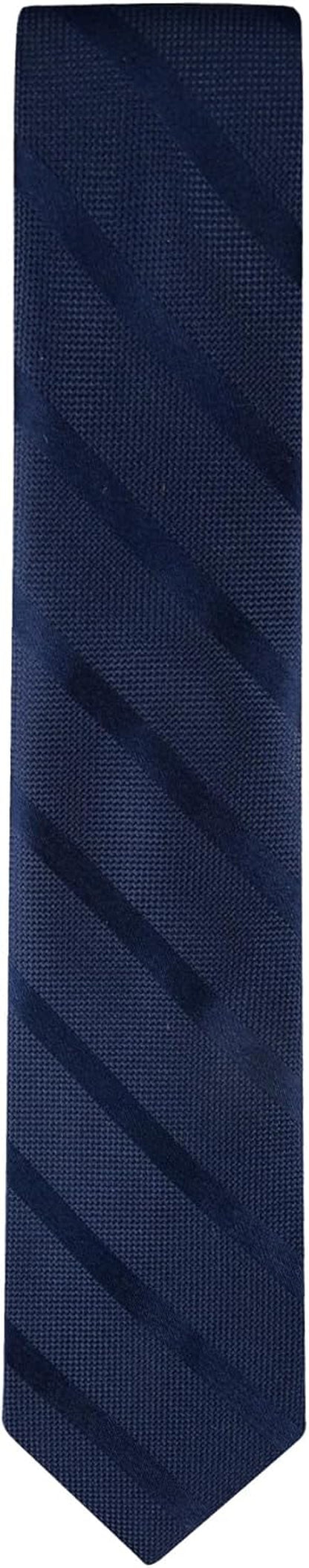 Men'S Classic Solid Textured Stripe Tie
