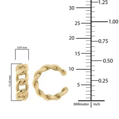 Micro Mini 14K Gold Ear Cuff