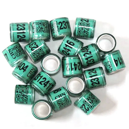 50 Pcs Mixed Color Dove Bands Bird Foot Ring Species Identify Training Rings Pet Bird Label Sign for Pigeon Dove Chicks Small Poultry Pet Supplies ZIO