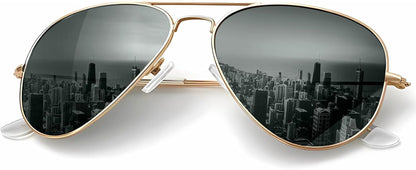 Classic Aviator Sunglasses for Men Women Driving Sun Glasses Polarized Lens UV Blocking