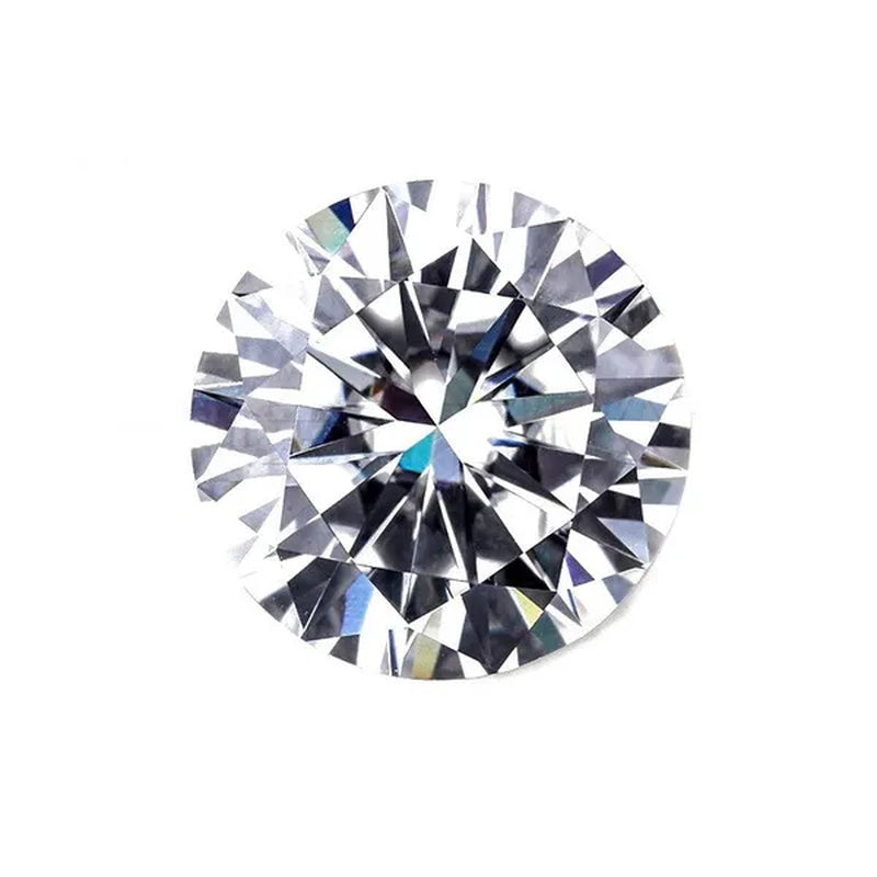Round Brilliant Cut 1.0ct Carat 6.5mm E F Color Moissanites Loose Stone  Ring Jewelry Bracelet Material High Quality