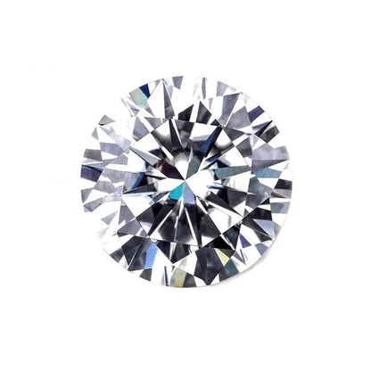 Round Brilliant Cut 1.0ct Carat 6.5mm E F Color Moissanites Loose Stone  Ring Jewelry Bracelet Material High Quality