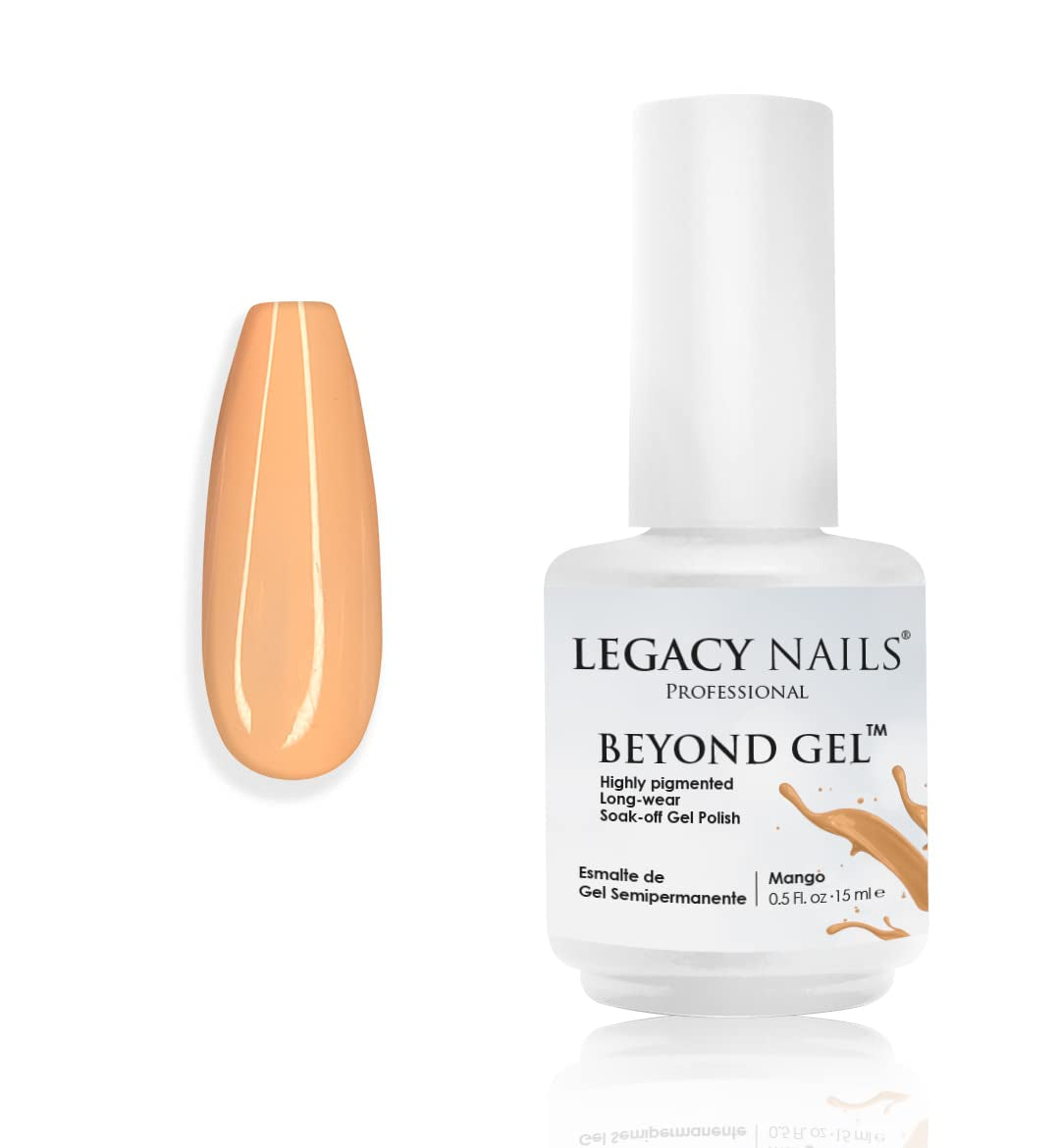 Professional Beyond Gel Soak-Off Nail Gel Polish Full Coverage Highly Pigmented Gel Nail Polish (BEYOND GEL - BEIGE 1/2 OZ)