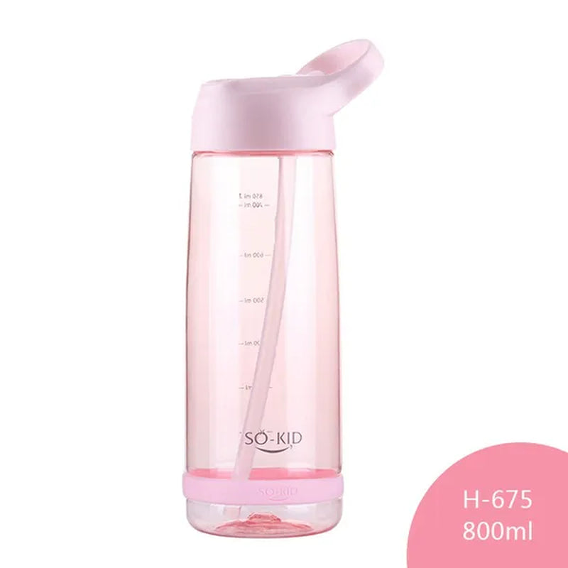 550/800/1000Ml Water Bottle with Straw, Portable Sports Shaking Bottle, Fitness Bottle, Children's Bottle, Baby Bottle