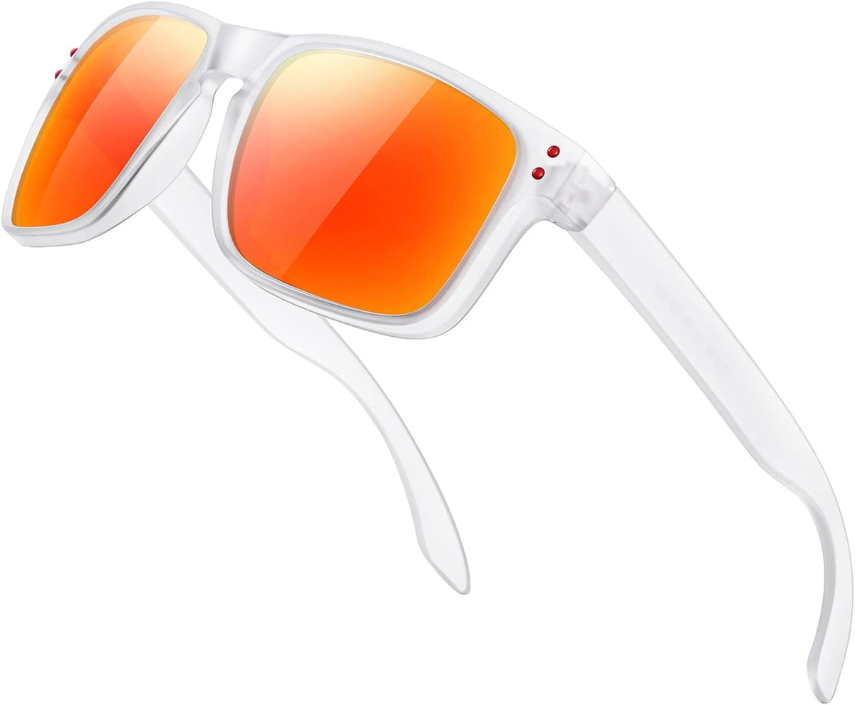 Polarized Sunglasses Men Womens - Retro Square Sun Glasses for Fishing Driving UV Protection